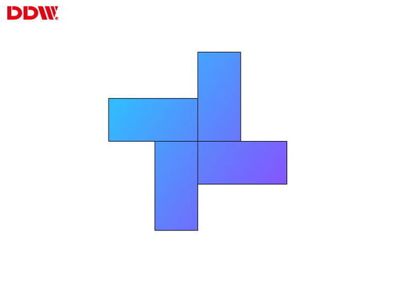 Desain Modular Dinding Video Artistik / Dinding Video LCD Seamless Yang Indah