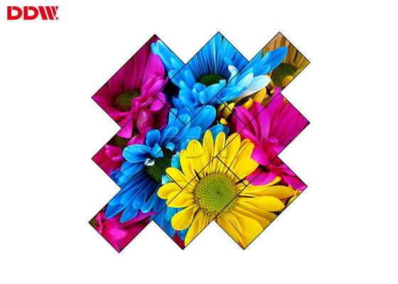 Dinding Video Tidak Teratur Definisi Ultra Tinggi Dengan Kotak Distribusi Tersambung