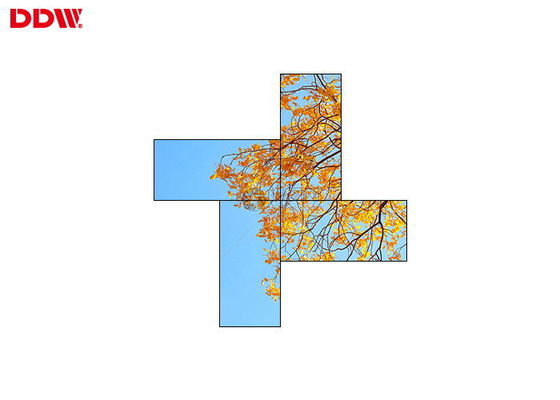 Dinding Video Seni Luar Ruangan Dalam Ruangan / Dinding Video Seamless Menampilkan 350-700 Nits