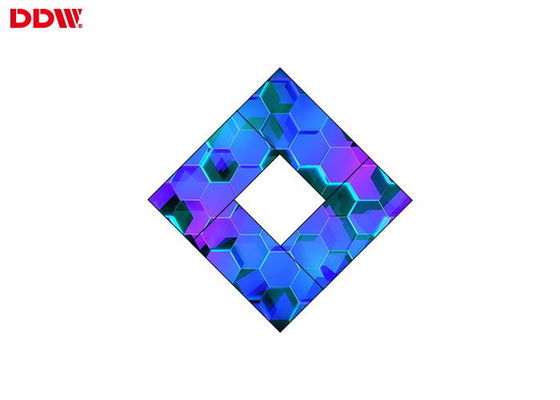 Ultra Tipis 49 Inch Dinding Video Tidak Teratur Kecerahan Tinggi 3x4 Bezel Ultra Sempit