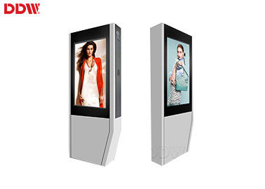 Lantai Stand LED Digital Signage Outdoor Displays Layar sentuh 42 Inch