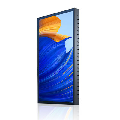 43 inci Outdoor Semua aluminium Wall Mounted Digital Signage Kecerahan Tinggi