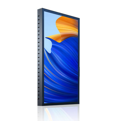 43 inci Outdoor Semua aluminium Wall Mounted Digital Signage Kecerahan Tinggi