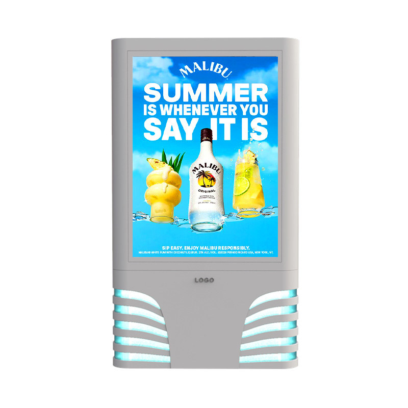 Mudah instalasi tahan air p4 p5 p6 p8 p10 8000nits aluminium bagian luar dipimpin digital signage