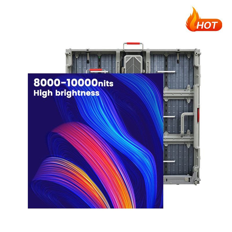 Full Color P5 P6.67 P8 P10 Aluminium Luar Ruang Layar LED Luar Ruang Layar Led Iklan