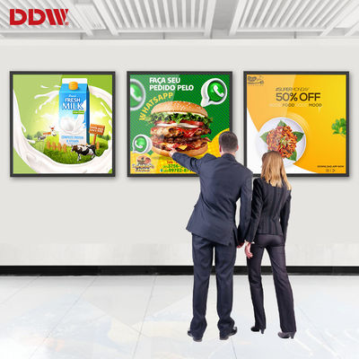 Papan reklame digital layar persegi 33 inci