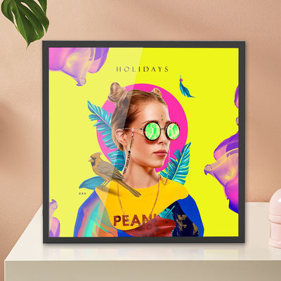 Papan reklame digital layar persegi 33 inci