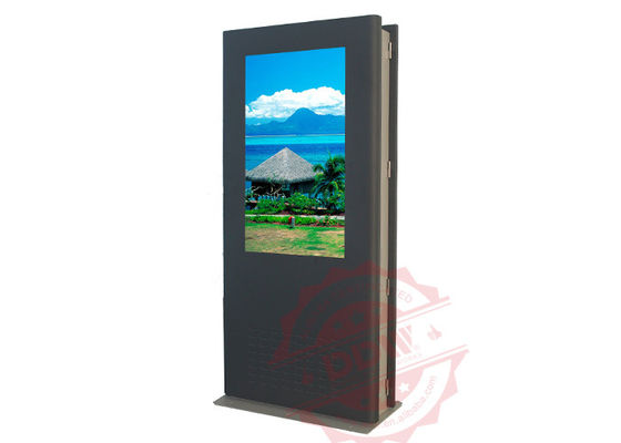 2000Cd / m2 IP65 berdiri sendiri digital signage untuk Bank, layar Samsung Asli