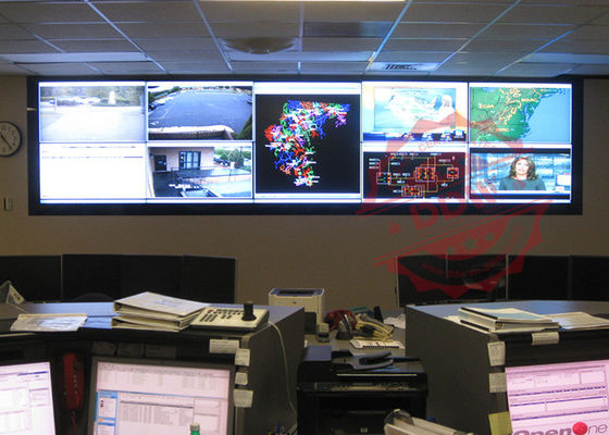 1920 x 1080 multi monitor dinding ruang kontrol dinding video 3500: 1 Kontras 178 ° Sudut Pandang DDW-LW550HN16
