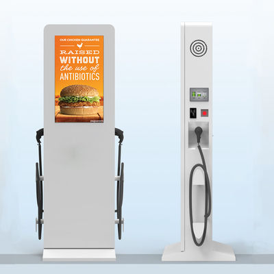55 Inch Gray Iklan Digital Signage Mobil Stasiun Pengisian DDW-AD5501S 1920x1080 2500 nits tahan air anti-kabut