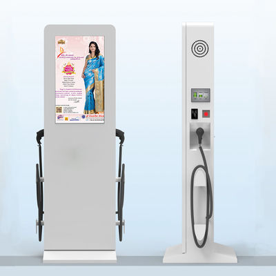 55 Inch Gray Iklan Digital Signage Mobil Stasiun Pengisian DDW-AD5501S 1920x1080 2500 nits tahan air anti-kabut