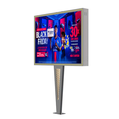 Desain custom high end p6 8000nits baja tahan air IP65 digital outdoor led billboard untuk iklan