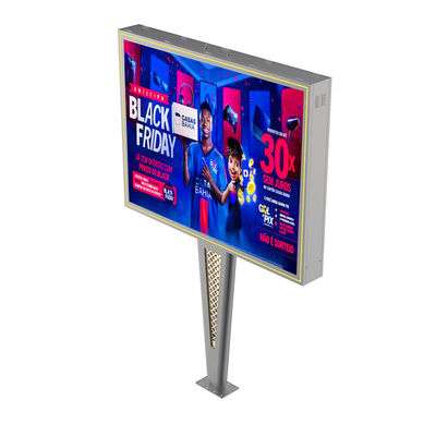 Desain custom high end p6 8000nits baja tahan air IP65 digital outdoor led billboard untuk iklan