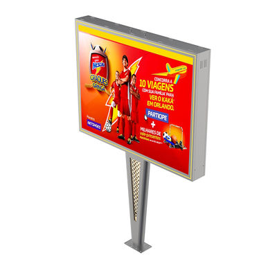 Cahaya tinggi 8000nits IP65 p6 dipimpin layar tampilan digital berpasangan billboard iklan luar ruangan