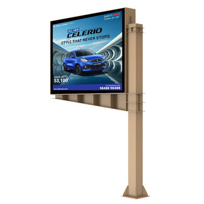 Mudah instalasi 8000nits IP65 p6 tampilan digital led layar billboard iklan luar ruangan