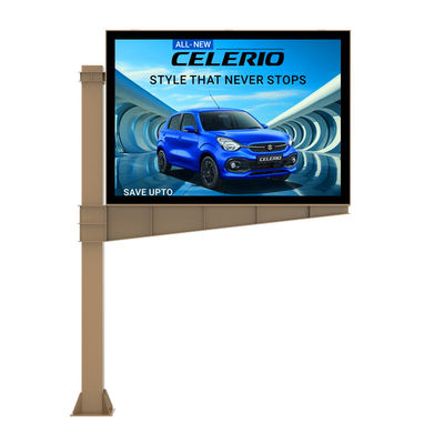 Mudah instalasi 8000nits IP65 p6 tampilan digital led layar billboard iklan luar ruangan