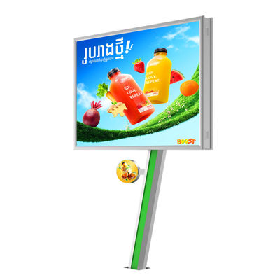 Tampilan digital dengan kecerahan tinggi 8000nits IP65 P6 waterproof billboard led iklan luar ruangan