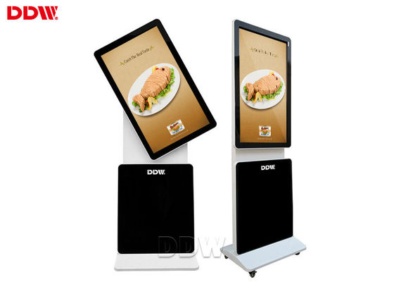 82 inch Lantai Berdiri berputar kios Lcd Iklan Pemain 1920x1080 16.7 M Untuk Pusat Perbelanjaan 500 nits DDW-AD8201S