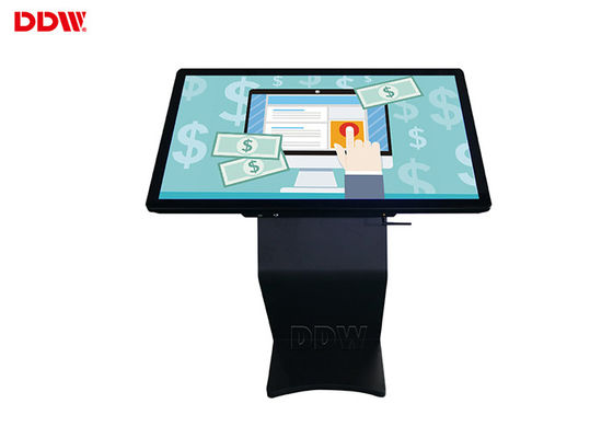 Pabrik hot 43 inch 10 poin sentuh kapasitif kios LG Windows dalam ruangan lantai berdiri layar sentuh lcd iklan display