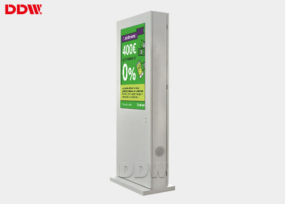 FCC / RoHS Digital Signage Screen Digital Sign Board 700Nits Kecerahan