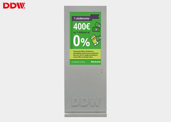 FCC / RoHS Digital Signage Screen Digital Sign Board 700Nits Kecerahan