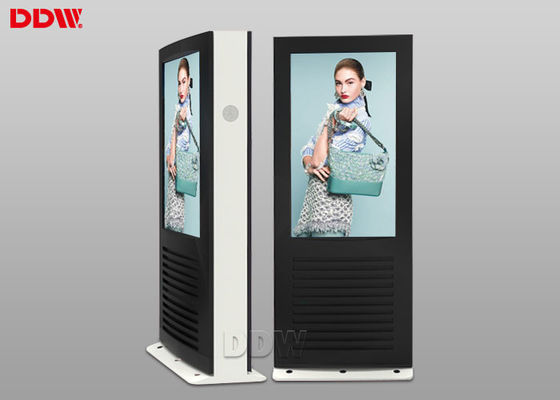 Wifi / 3G 55' Digital Signage Display Layar sentuh Kecerahan tinggi 2000nits