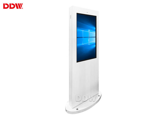 Lcd Monitor Outdoor Digital Signage Lantai Berdiri 2500 Nits Android Iklan