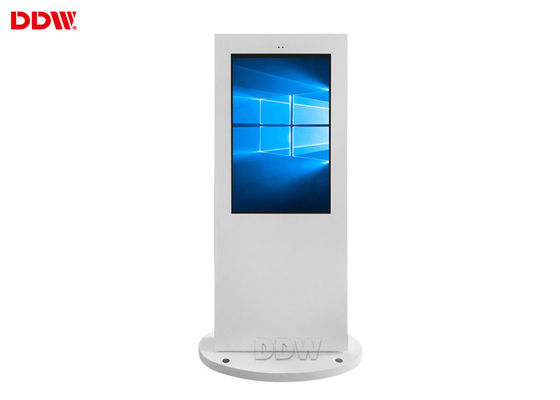 Lcd Monitor Outdoor Digital Signage Lantai Berdiri 2500 Nits Android Iklan