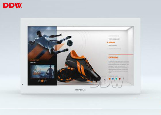 Layar Monitor Transparan 700 Nits Sistem Android 42 Inch Angel Viewable 178 °