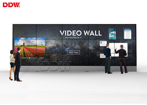 Dinding Video Layar Sentuh Interaktif Dalam Ruangan, TFT 55 Video Wall Display