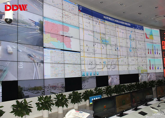 178 Derajat Sudut Pandang 46 Layar Dinding Video LCD, Dinding Video LED Melengkung Bezel Sempit