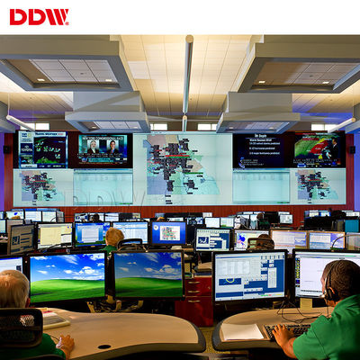 Dinding Video CCTV 1,8mm Resolusi 55 Inch 1920 * 1080 Dengan Anti - Silau 500nits