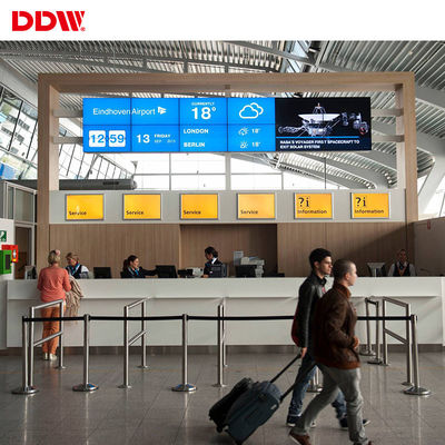 Dinding Video HD 55 "LCD 2x3, Resolusi Fisik 1920x1080 Dinding Video Ruang Konferensi