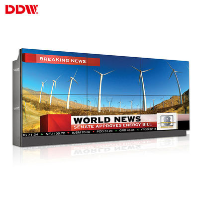 Dinding Video HD 55 "LCD 2x3, Resolusi Fisik 1920x1080 Dinding Video Ruang Konferensi