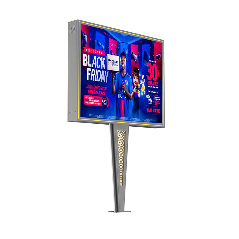 Desain custom high end p6 8000nits baja tahan air IP65 digital outdoor led billboard untuk iklan