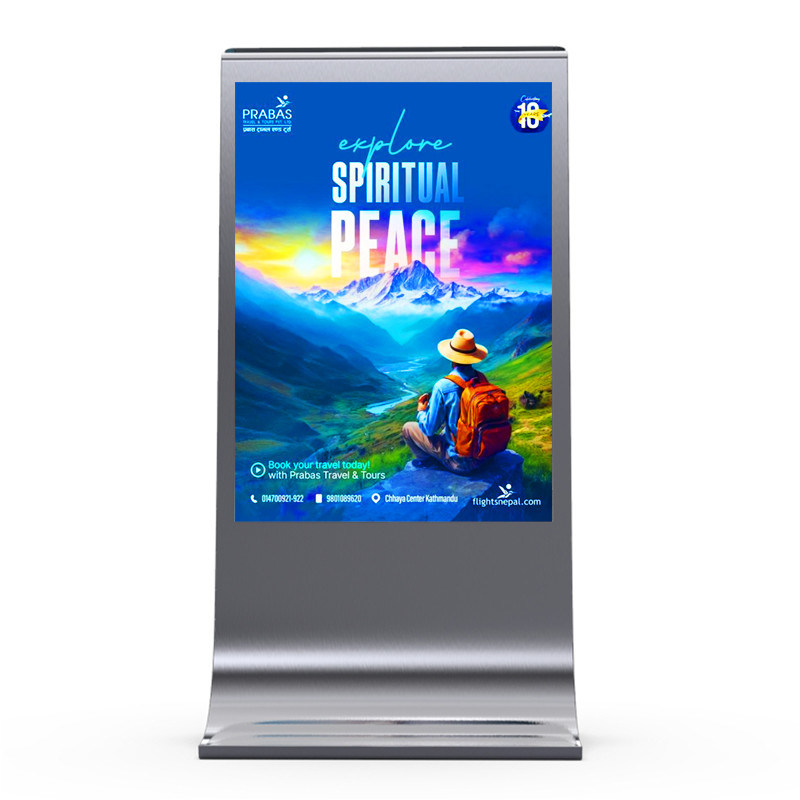 Mudah instalasi 8000nits P4 P5 P6 P8 P10 mupi digital outdoor led signage display digital