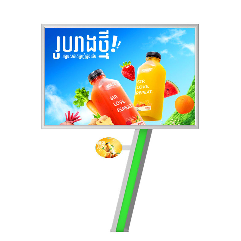 Tampilan digital dengan kecerahan tinggi 8000nits IP65 P6 waterproof billboard led iklan luar ruangan