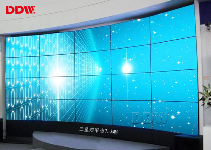 ARC Curved Video Wall 60Hz Wall Mounted High Gamut Dengan Input DVI 2 X HDMI
